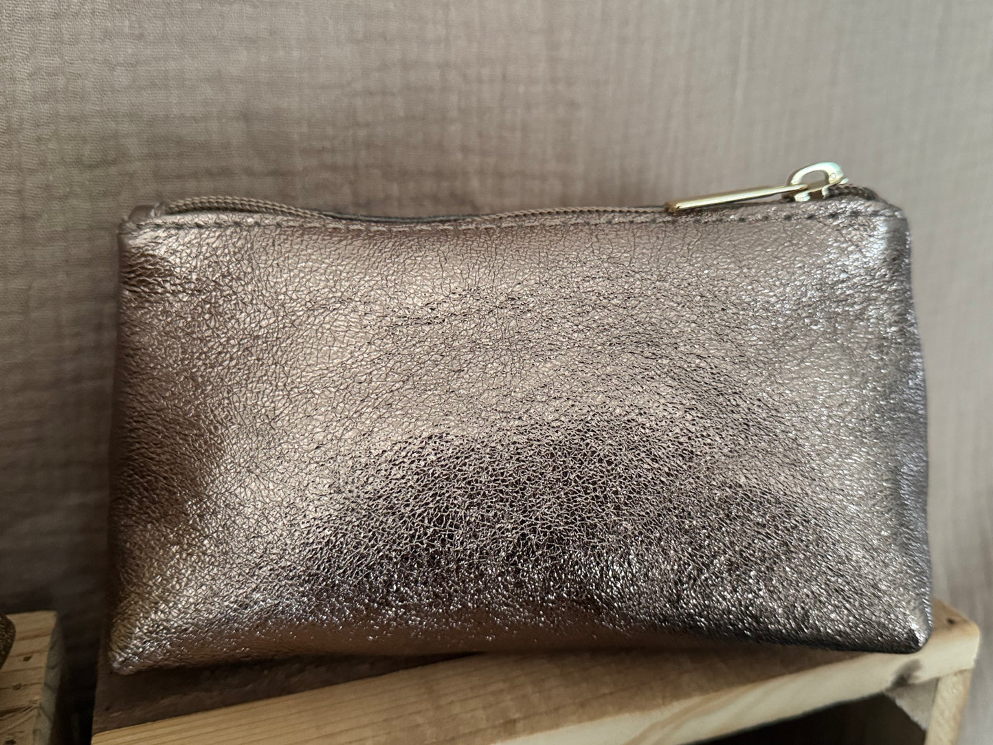 Trousse en cuir