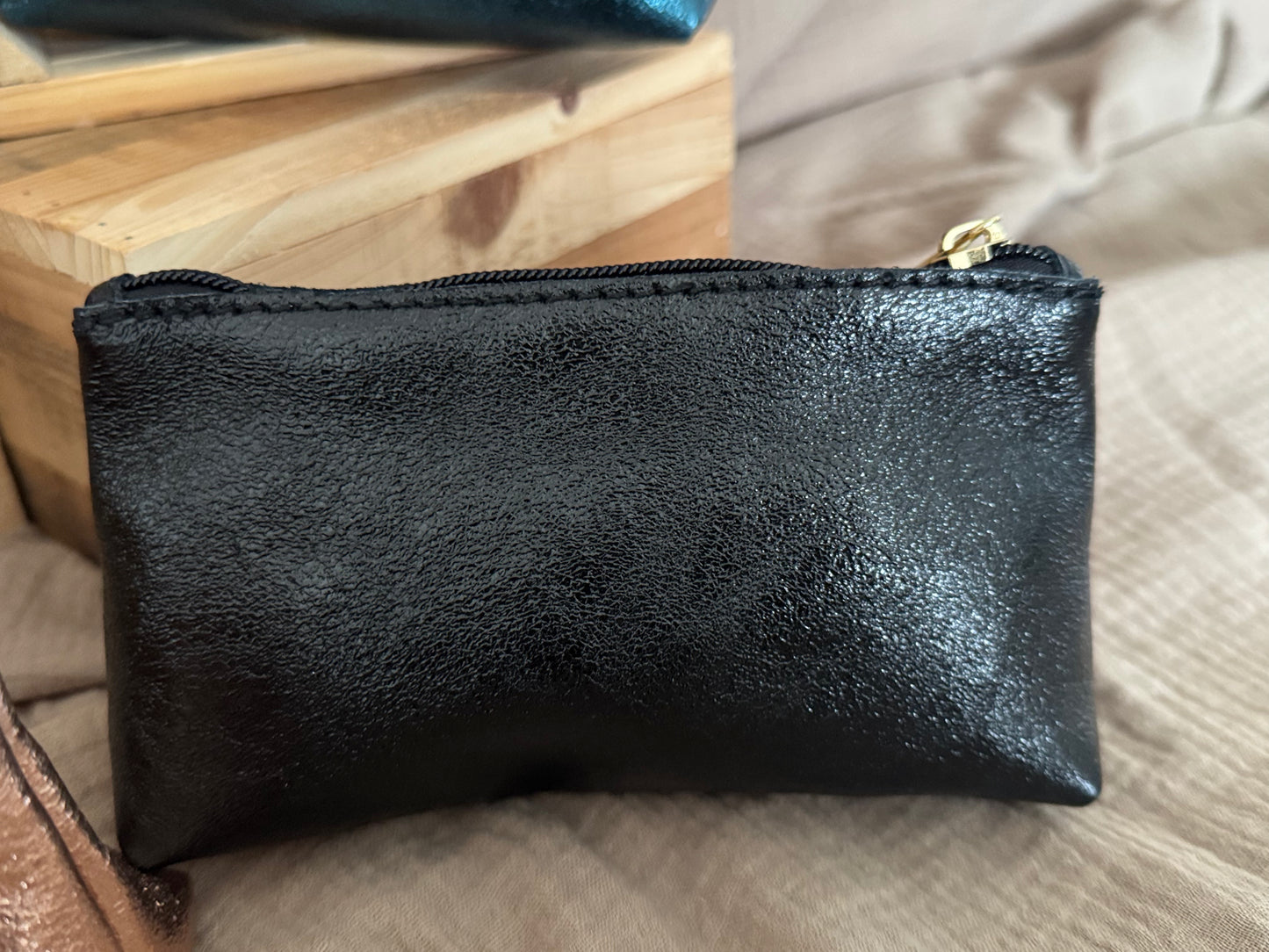 Trousse en cuir