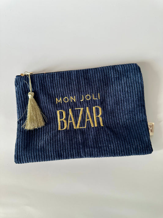 Joli bazar bleu marine