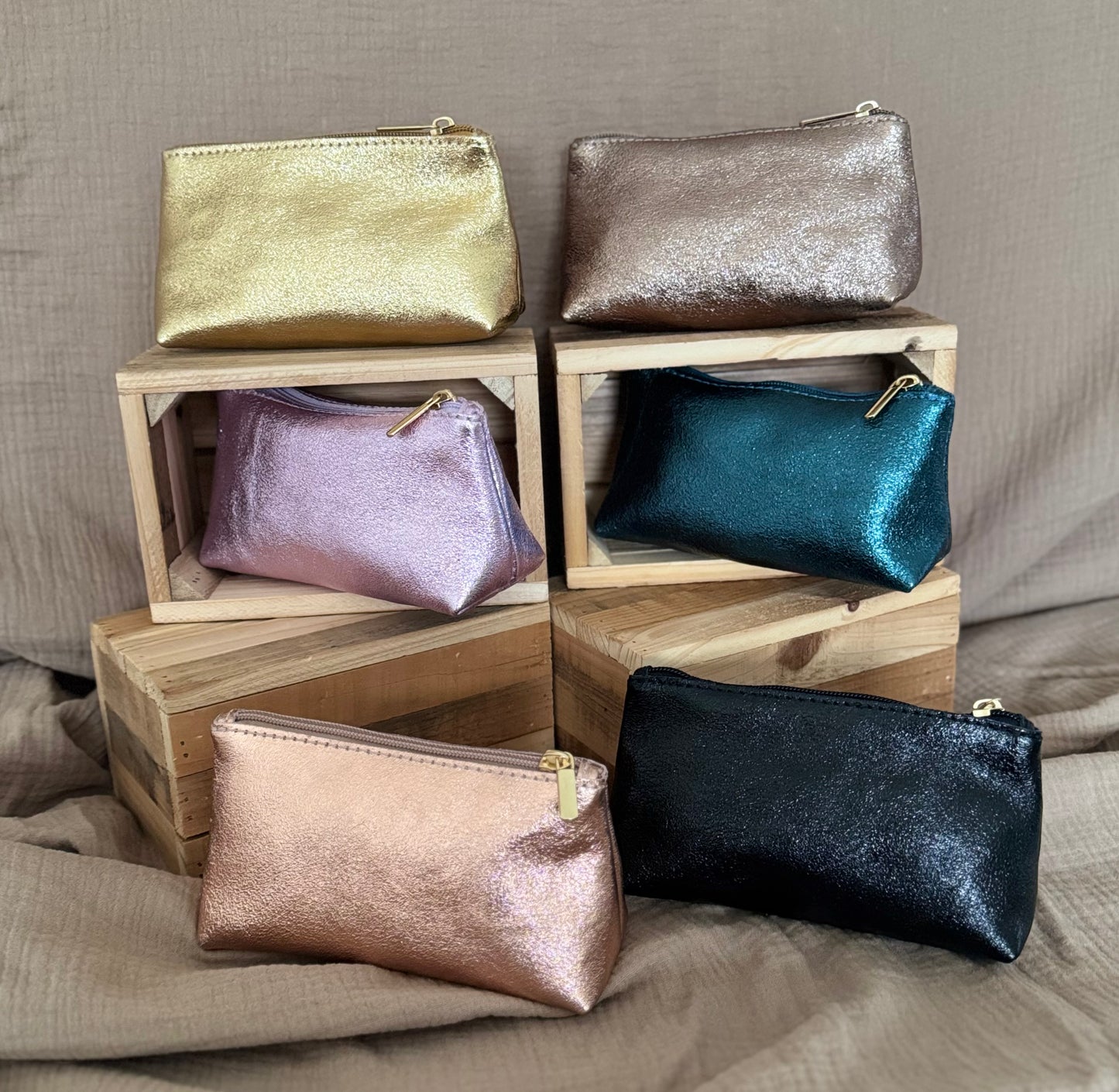 Trousse en cuir