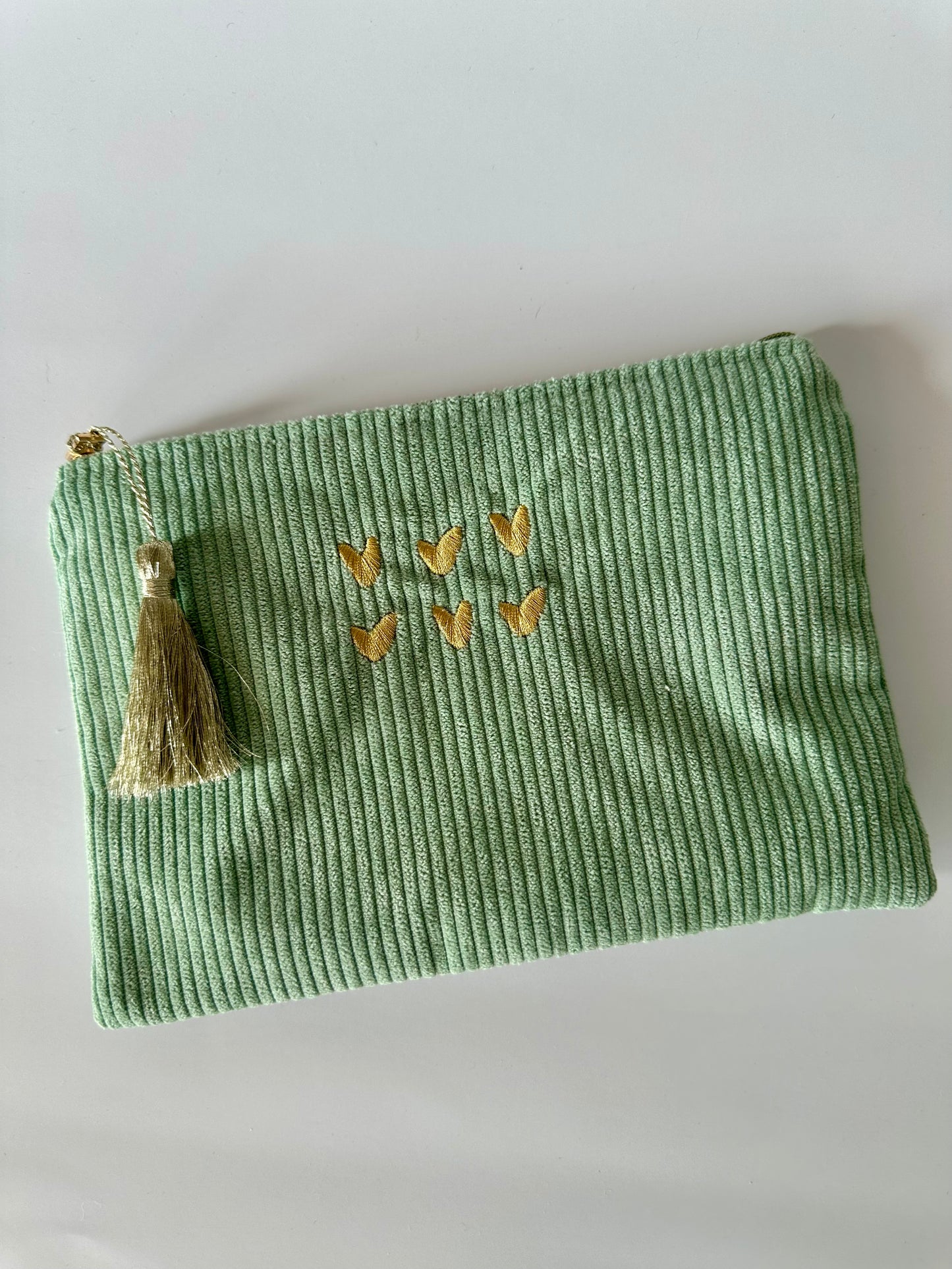 Coeurs vert clair